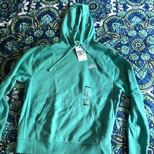 NWT Men’s medium teal Nike hoodie